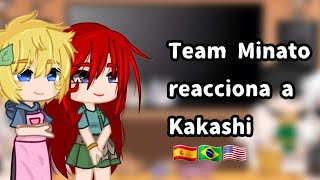 Team Minato react to Kakashi•2\3•🇪🇦🇧🇷🇺🇸•Team Minato reacciona a Kakashi•Obikaka•omegaverse•