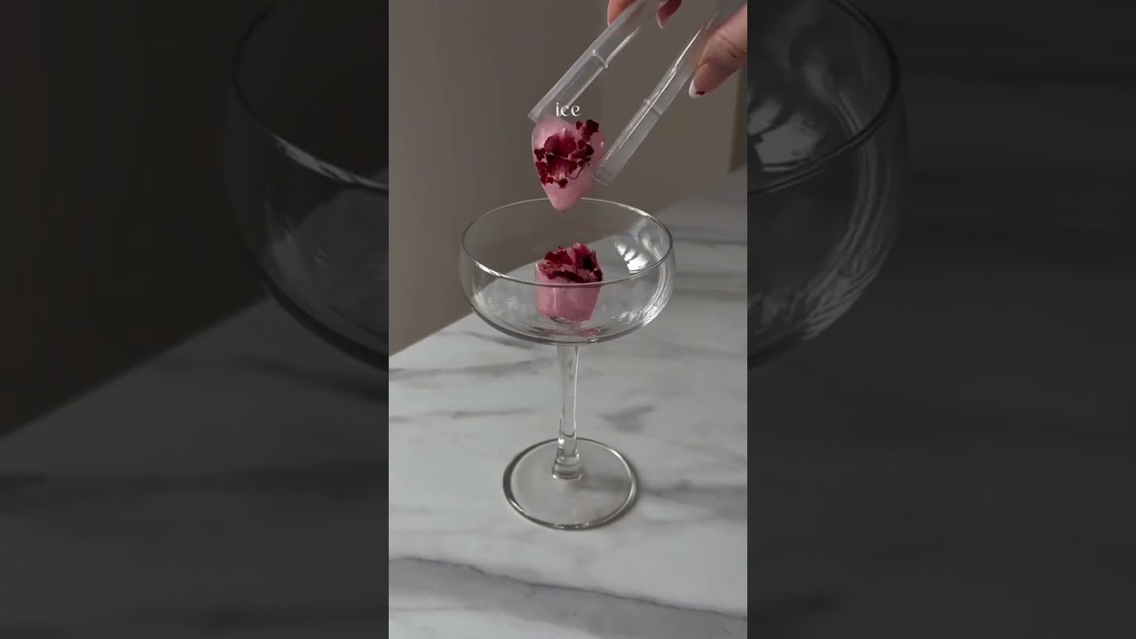 Pink Gin Fizz | Valentines Drink