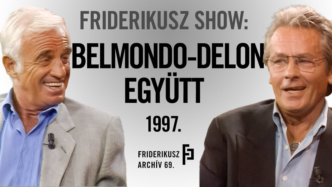 FRIDERIKUSZ SHOW: ALAIN DELON ÉS JEAN PAUL BELMONDO 25 ÉV UTÁN ÚJRA EGYÜTT,  1997. /// F. A. 69.