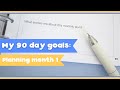 Planning month 1 - 2022 90 day goals planning | How I’m planning for 2022, January 2022 plan with me