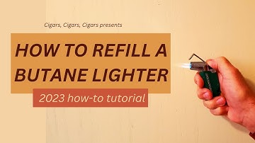How to refill a butane lighter - how to tutorial