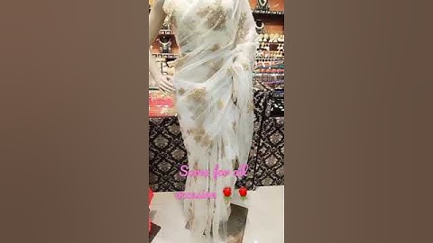 Net saree woth embroidery work #saree #shorts #shortsvideo #traditinal #imitationworld