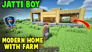 Minecraft Basic Home with Farm || JILL ZONE
