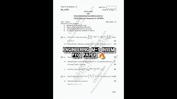 Engineering Mathematics-1 Insem Paper PYQ SPPU 🔥| #engineeringmathematics #engineering #sppu #insem