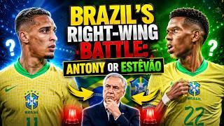 Is Antony Brazil’s SECRET Weapon? Ancelotti’s Right-Wing Dilemma! 🇧🇷