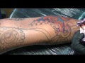 Marine sleeve - tattoo time lapse