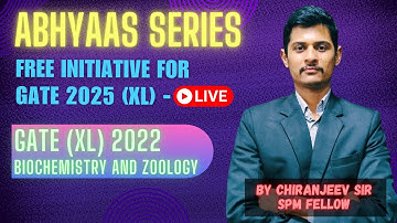 ABHYAAS SERIES | FREE | GATE XL PYQs Solution | GATE 2022 & 2016 | Zoology & Biochem | #gatexl
