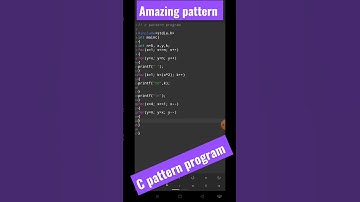 C Pattern program to print amazing pattern #programming #short #shorts #pattern #program #question