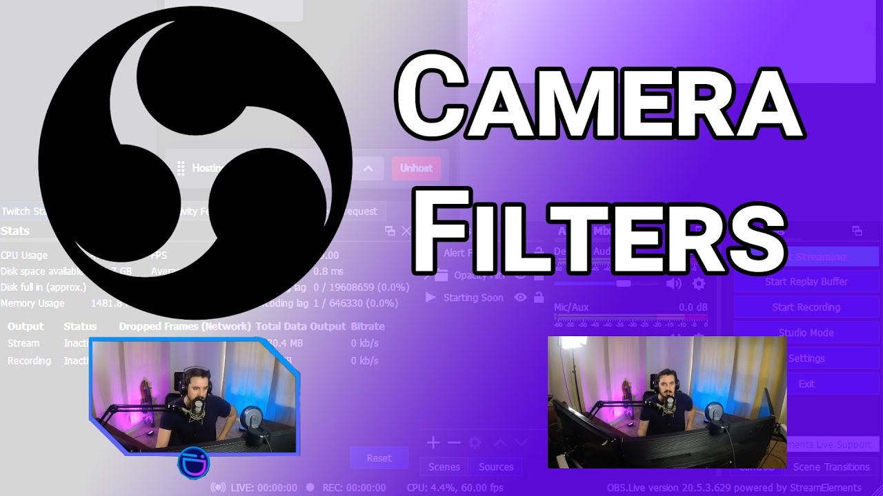 OBS Tutorial Unique Camera Filters for Different Scenes YouTube