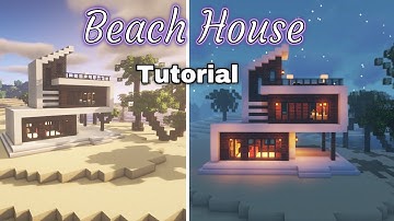 How to build Beach House minecraft tutorial