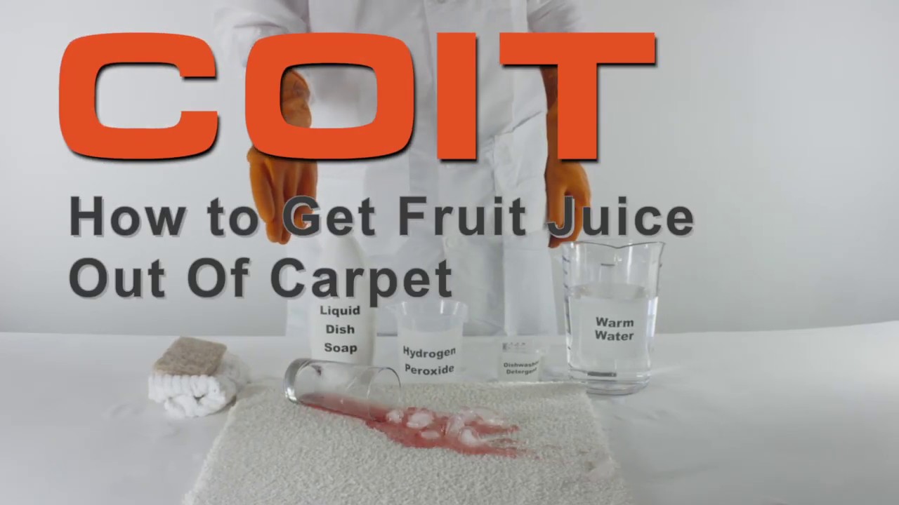 How to Remove Fruit Juice from Carpet