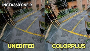 INSTA360 ONE R VIDEO TEST: UNEDITED VS COLORPLUS