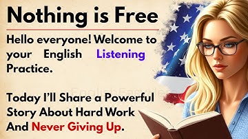 Nothing is Free || Learn English Through Story Level 1 🔥 || English Listening Practice ✅