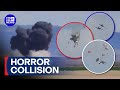 Miracle escape as jets collide mid-air | 9 News Australia