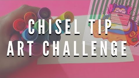 Chisel Tip Art Challenge | Coloring with only chisel tip marker | Snorlax