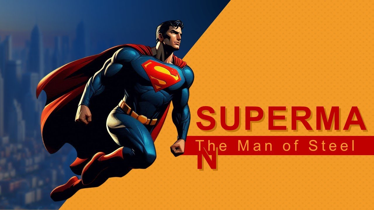 Superman Presentation Theme Animated PPT Slides