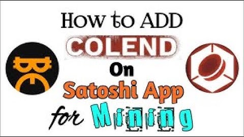 How To Participate Colend Mining In SATOSHI App : New Colend Airdrop On SATOSHI APP