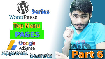 Wordpress pages for adsense approval |  how to create pages in wordpress |  secret guru