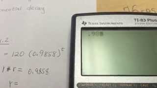 PreCalc- [3.2(A)] Exponetial and Logistic Modeling