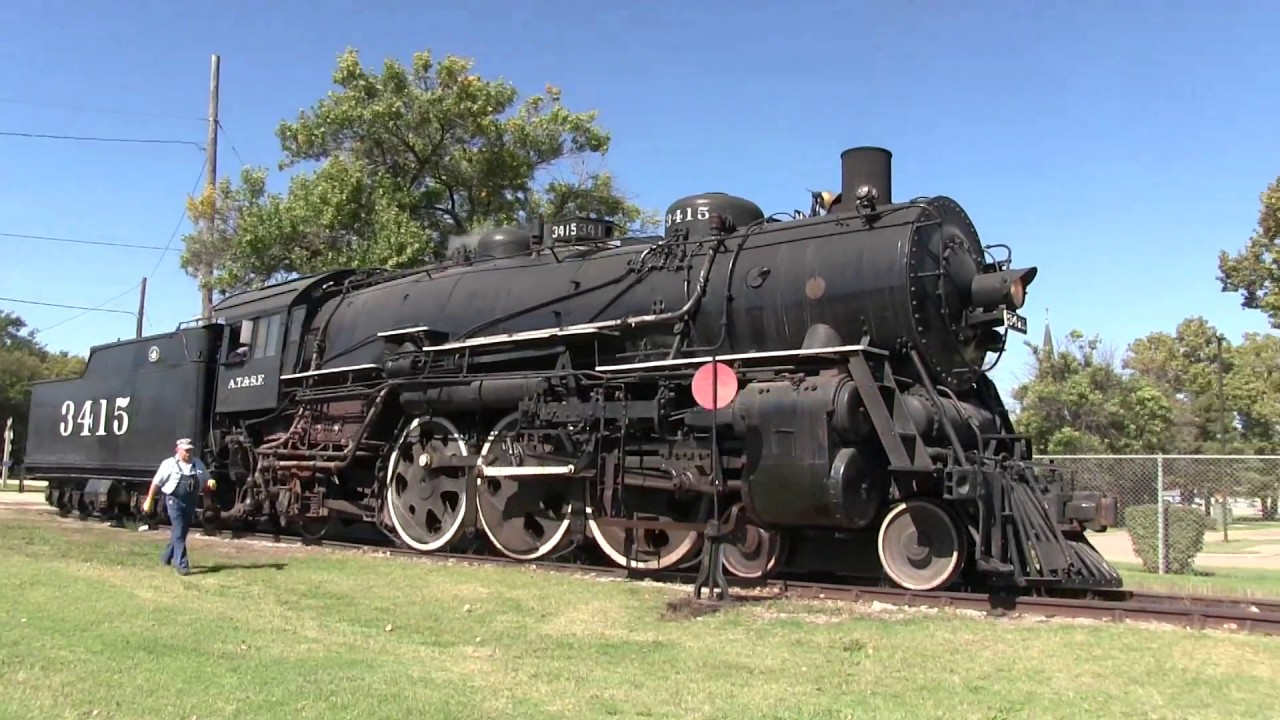Abilene & Smoky Valley Railroad train ride with ATSF 462 3415. 2017