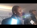 Dr titilayo Hilda Convener Beauty therapy institute interview by journalist at Graduation event#