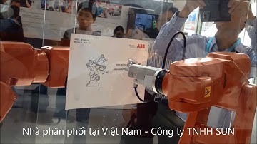 Robot ABB hoạt động theo lập trình tùy biến - Công ty TNHH SUN (Robot hàn, sơn, palletizing...)