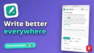 Easy AI Writer: write better everywhere, with private AI | Free extension