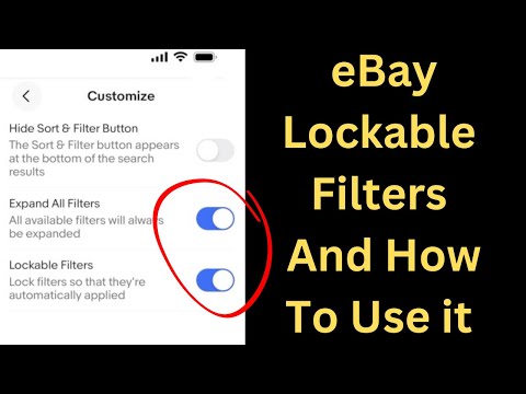 EBay Lockable Filters On Your Mobile Device How To Use It