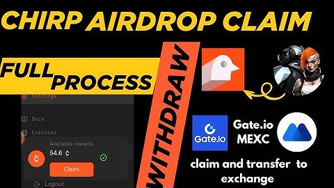 How to claim kage chirp  token and transfer to  exchange || How to withdraw chirp token