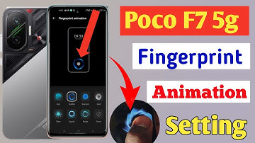 Poco F7 5g Fingerprint animation change kaise kare/change fingerprint animation setting in Poco F7