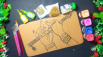 Radha krishna Wall Hanging Craft Ideas |Best Out Of Waste |Cardboard Crafts For Home Decoration |DIY