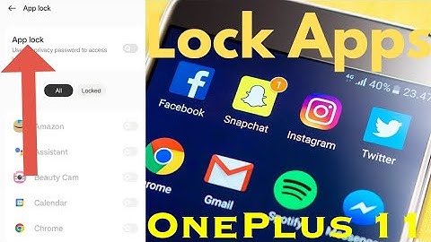 How to Lock Apps in OnePlus using App Locker | Unlock Apps in OnePlus | OnePlus 11, 11r