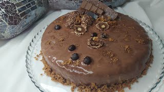 حلوى كلاصي بموس الشوكولاتة بدون جيلاتين / gâteau glacé a la mousse au chocolat (facile et réussie)