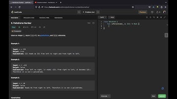 9. Palindrome Number - Leetcode || Swift Solution