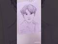 Jungkook kpop drawing ✏️# BTS Sketch ✨❤️