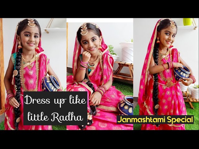 Dress Up Like Little Radha| Fancy Dress Ideas | saru's days in life -  YouTube