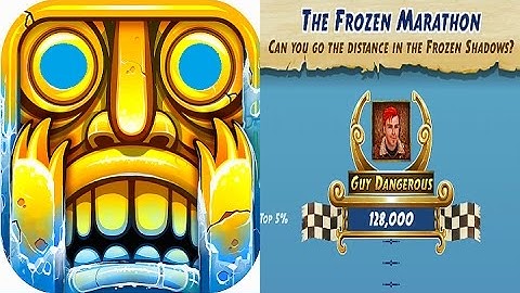 Temple Run 2 Frozen Shadows★The Frozen Marathon★ New High Score with One Save Me! HD