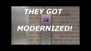 Modded!  Dover traction elevators at Haworth hall, KU, Lawrence KS