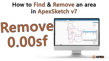 ApexSketch v7 - How to Find & Remove an open area | Apex Software