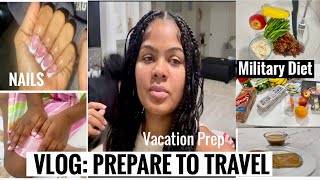VLOG: PREPARE TO TRAVEL | HAIR, NAILS, WAX | MILITARY DIET| PACK WITH ME //PENELOPE PALACE//