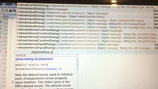 Joptionpane buscar pin java netbeans