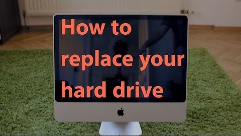 How to replace a hard drive in a 24" iMac
