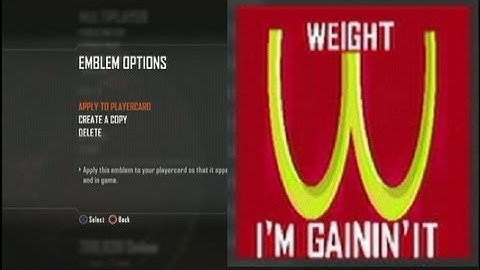 Call of Duty Black Ops 2 : Very Funny Spoof McDonalds Emblem Tutorial