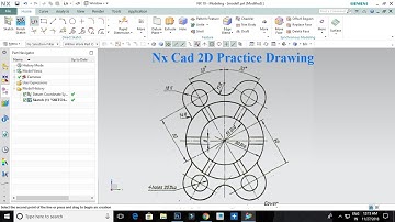 NX Cad 2D Practice Drawing Tutorial 01 --Tamil