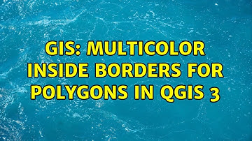 GIS: Multicolor inside borders for polygons in QGIS 3 (2 Solutions!!)