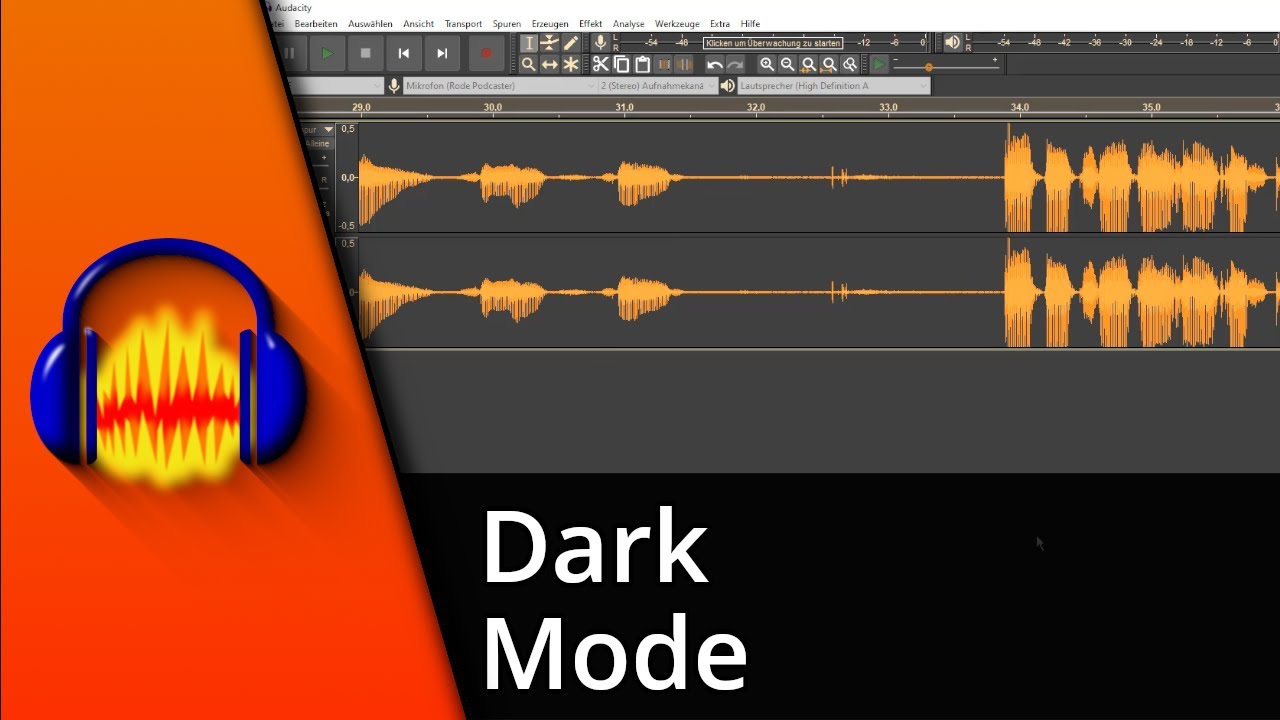Audacity Dark Theme Audacity Dark Mode Tutorial YouTube