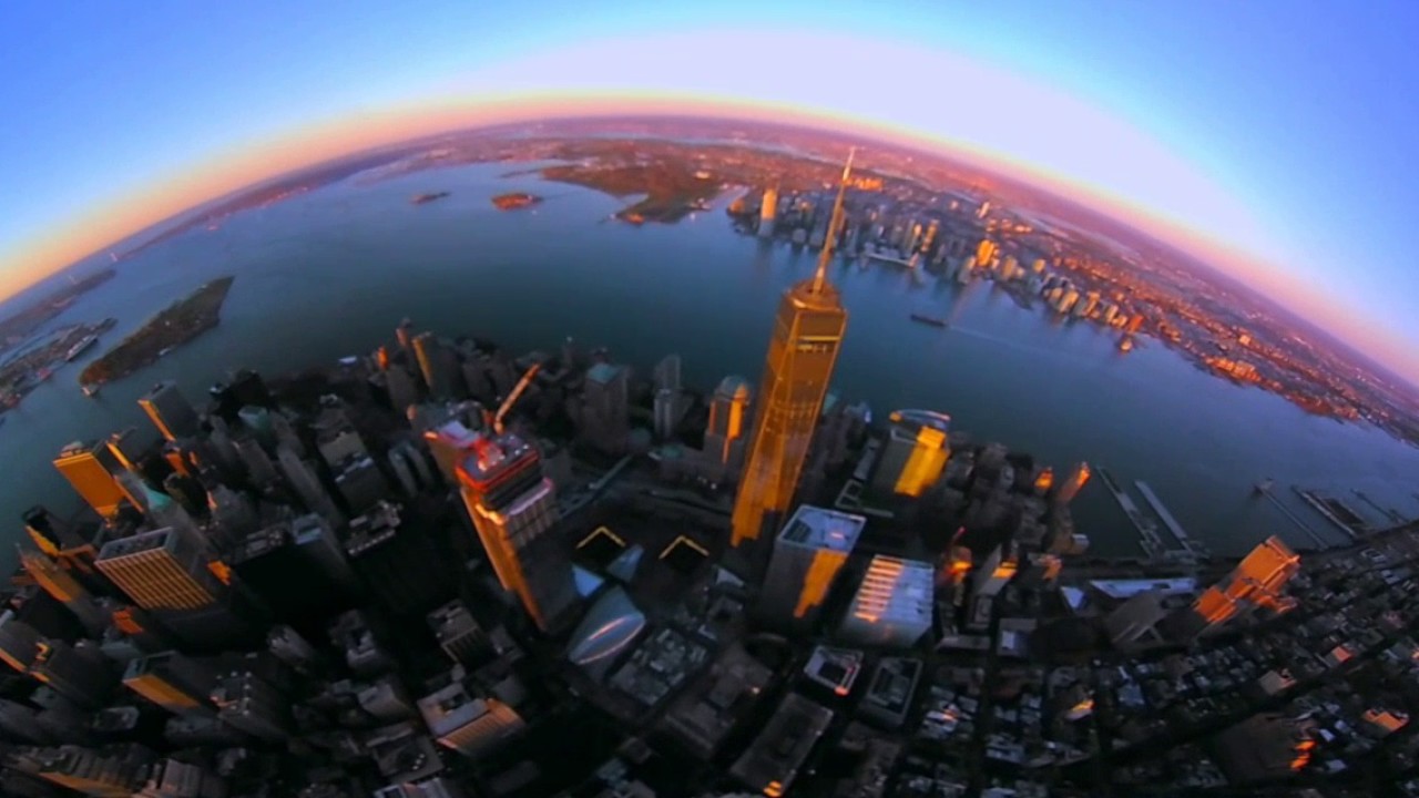 Misshattan Flies Through NYC Sunrise (360 Video)