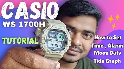 How to set CASIO WS1700H ? Casio WS1700h Watch Full details Tutorial