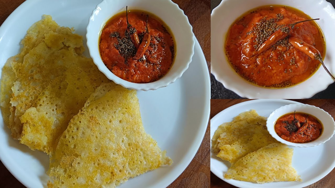 Neer Dosa with Tomato Chutney Recipe 😋🔥 सिर्फ चावल के से बनाएं नीर डोसा