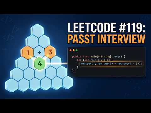 How to Solve LeetCode 119: Pascal's Triangle II (Java)